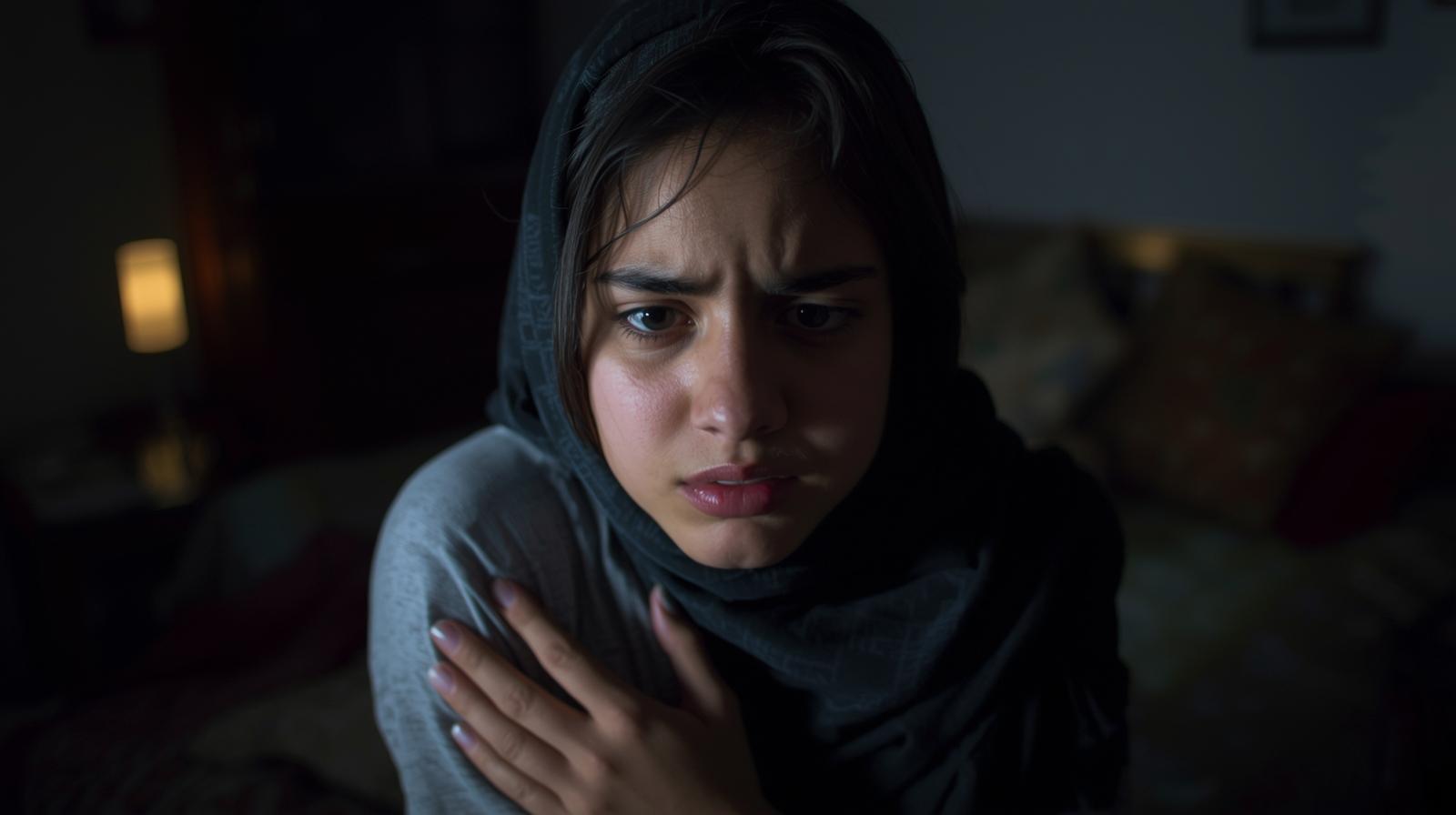 دختر نگران
